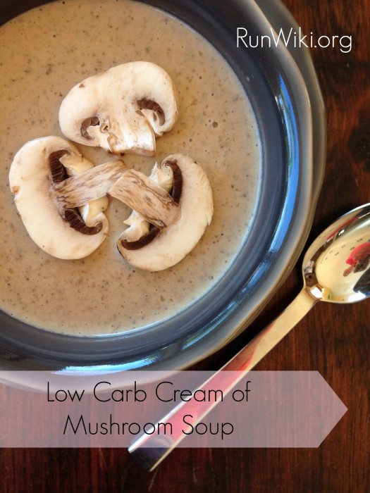  Low carb Cream of Mushroom Soup- Make ahead and use in place of the gross canned stuff in casseroles- This soup can be made for weeknight dinner - a 30 minute meal- so good!