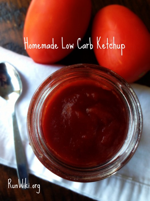 DIY Homemade Low Carb Ketchup- Although tomatoes do contain some natural sugar, this condiment recipe has no added