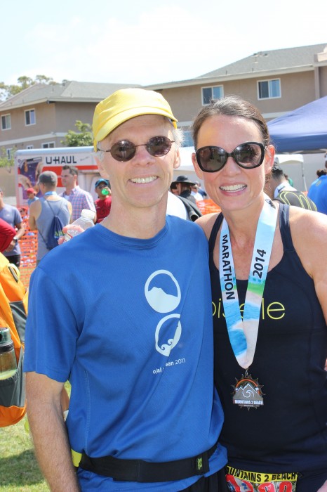 Malory and I at the finish