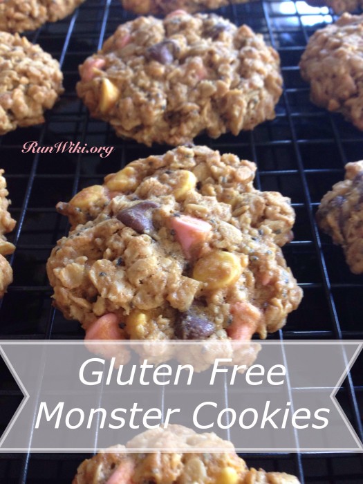 Lightened up low sugar Gluten free Monster Cookie recipe- Perfection- can't tell the difference between these and full sugar- find out the secret ingredient