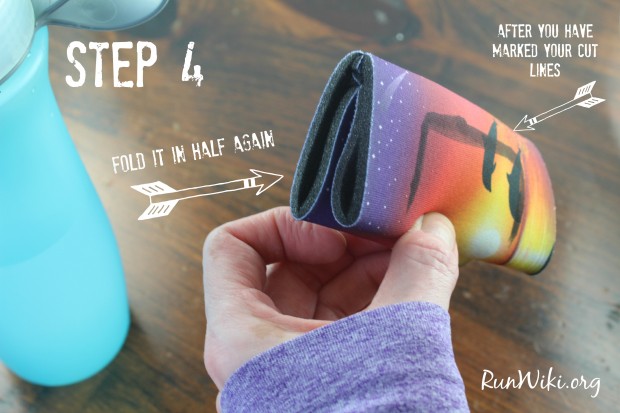 DIY Handheld Water Bottle Holder for runners. These homemade bottle holders take 10 minutes to make. They are even popular with my kids.