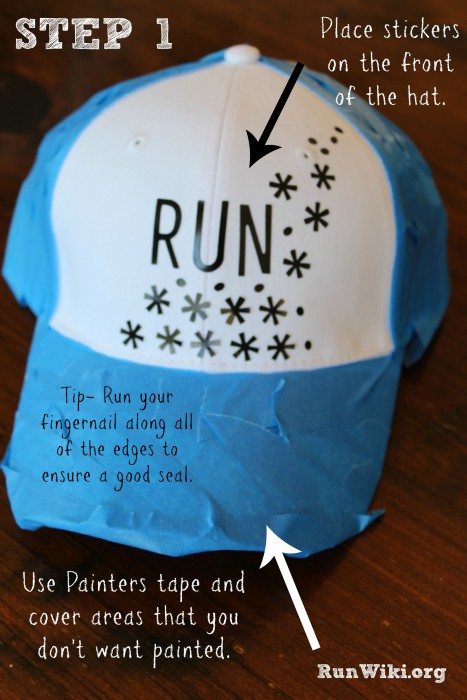 Super easy DIY Trucker Hat Project for runners. This clothes/hat craft idea is only 4 steps. Could be given as a Christmas gift for a fitness person who is training for a half marathon- could put any quote for inspiration and motivation on it- running tips.