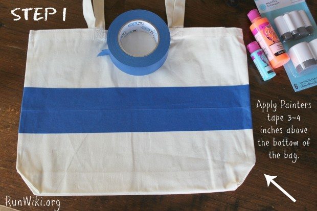 Easy DIY craft for runners. This bag would be great as a gift for a beginner doing their first 12 week training program for a half marathon or anyone who loves running! you could also do 5K, 10K or marathon. Easy step by step tips. fitness motivation| quotes
