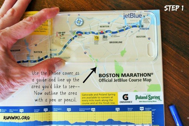 If you can outline and cut you can make this easy DIY marathon map phone cover. This took me 10 minutes to make and would be such a great gift for someone who has just completed a half marathon or full.