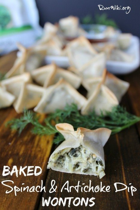 It is tough to get my kids to eat their vegetables but when I serve these baked spinach artichoke dip won tons, there is not one complaint- my family loves this appetizer. These are freezer friendly and you can make ahead which makes them ideal for game day, parties or an after school snack- recipe includes a vegan option. ad