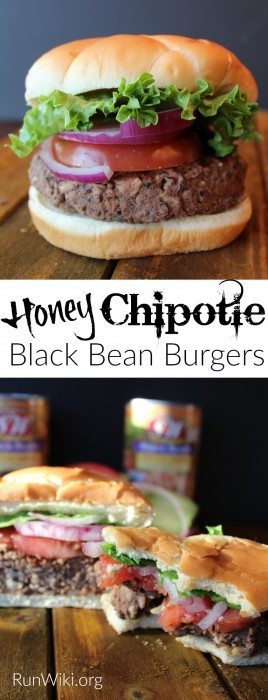 The very best meatless burger I have ever had. Try this Honey Chipolte Black Bean Burger at your next party or BBQ. Replace the honey with agave to make it vegan. Great main dish or weeknight dinner idea. Can be made ahead and stored in the fridge or freezer. Excellent Post Workout meal.