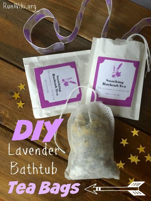 DIY Homemade Lavender Bathtub Tea Bags. These make great gifts!