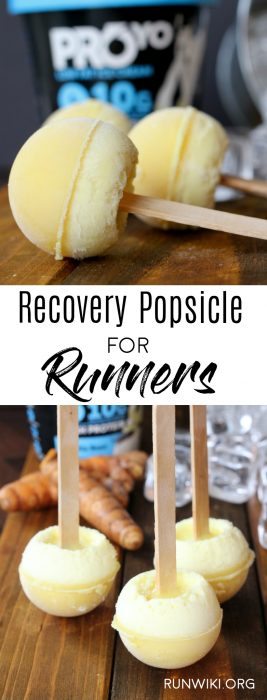 These little homemade popsicles are the perfect post run or workout snack food recipe. Packed with protein and natural anti-inflammatory ingredients turmeric and ginger. Accelerate your recovery this summer with these frozen treats. @proyotreats @ralphsgrocery #ad #ad #Pmedia #Proyohighproteinicecream Running | Half Marathon training | foods | tips | golden milk